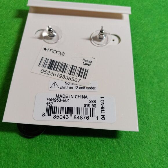 NWT M. Haskell Shades of Pink, Green and Blue Chain link Earrings - Picture 3 of 5